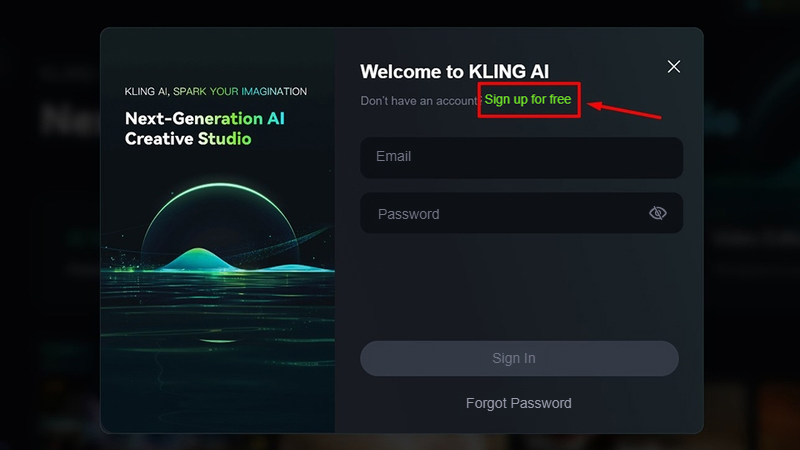 Sign up for free
