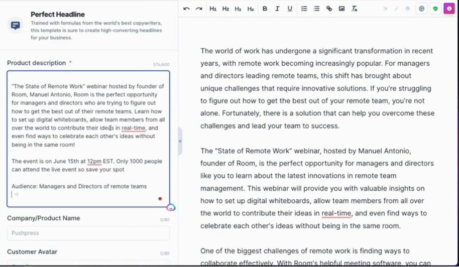 Customizable Writing Style by Brand