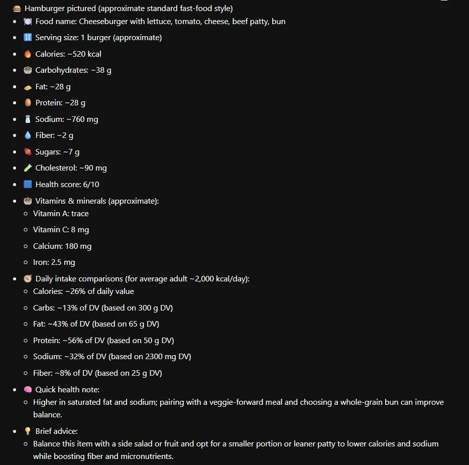 Estimate Food Calories from Photos