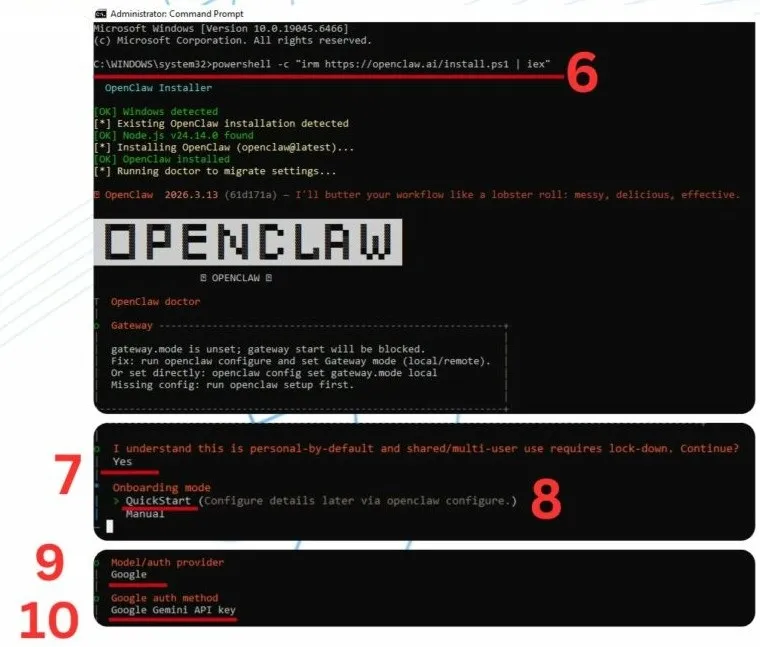 After installation is complete, answer the questions regarding consent for personal data usage that the AI model will provide