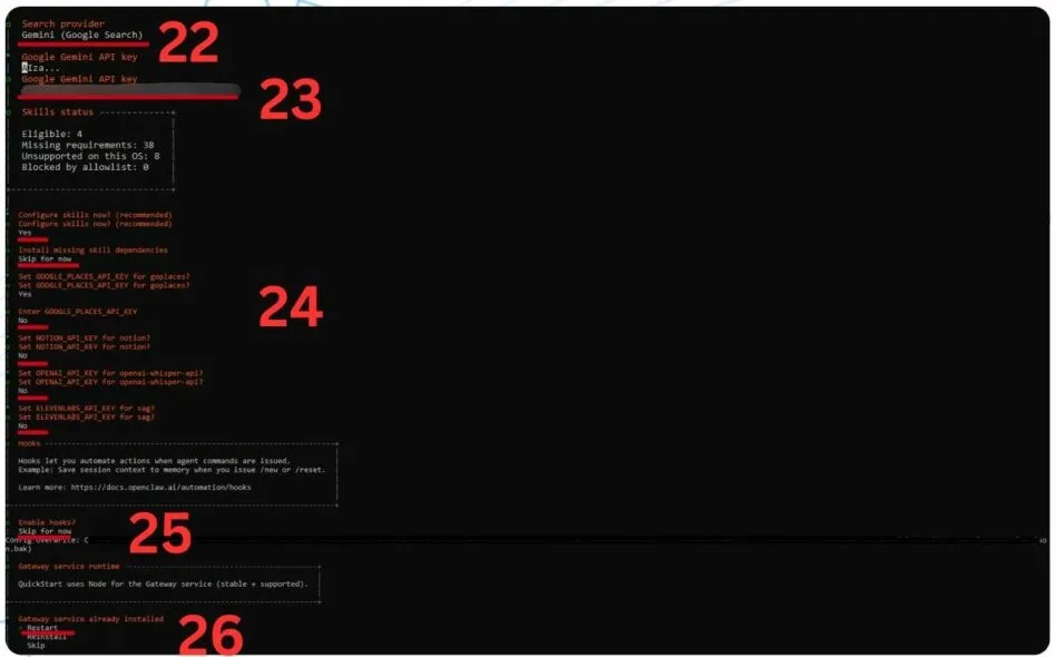 Choose to enable search, and the AI skills will assist in completing the tool setup